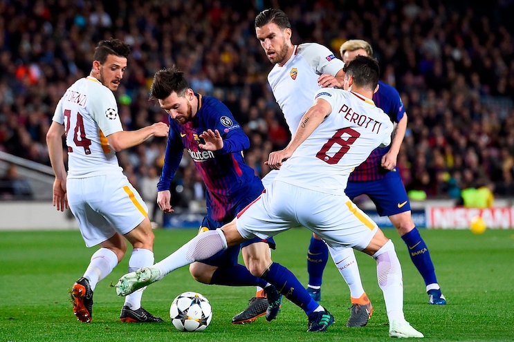 Champions League Barcellona-Roma 4-1, il tabellino