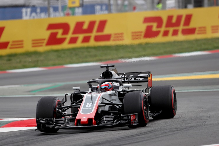 F1 test Barcellona, primo Grosjean al mattino, 7° Vettel