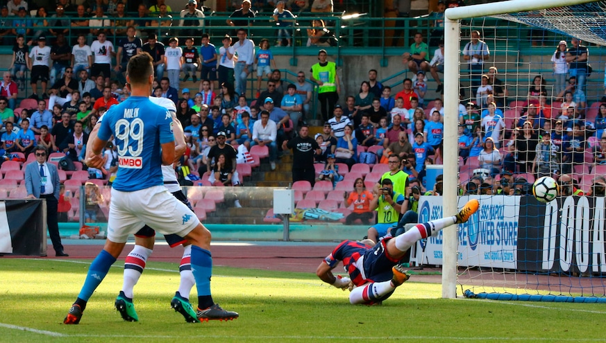 Serie A Napoli-Crotone 2-1, il tabellino