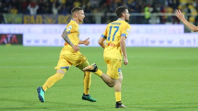 Serie B play off: Cittadella-Frosinone. Vantaggio di Paganini autogol di Brighenti: 1-1