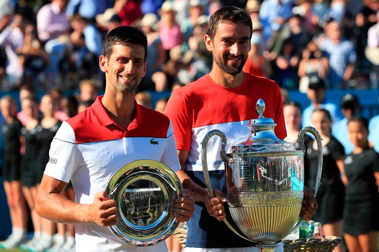 Queen's: Djokovic spreca, trionfa Cilic