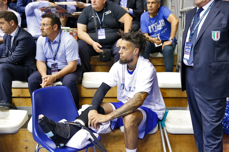 Tegola per l'Italbasket: Hackett salta Paesi Bassi-Italia