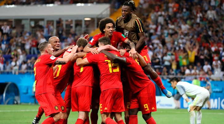 Belgio-Giappone 3-2: Vertonghen, Fellaini e Chadli firmano la rimonta