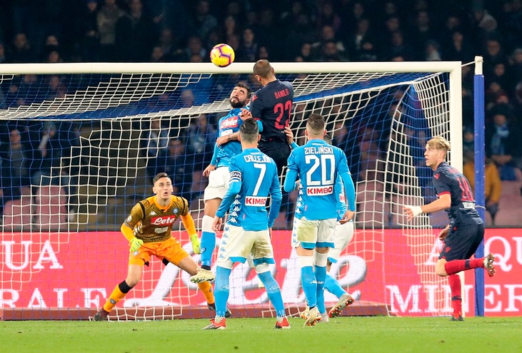 Serie A Napoli-Bologna 3-2, il tabellino