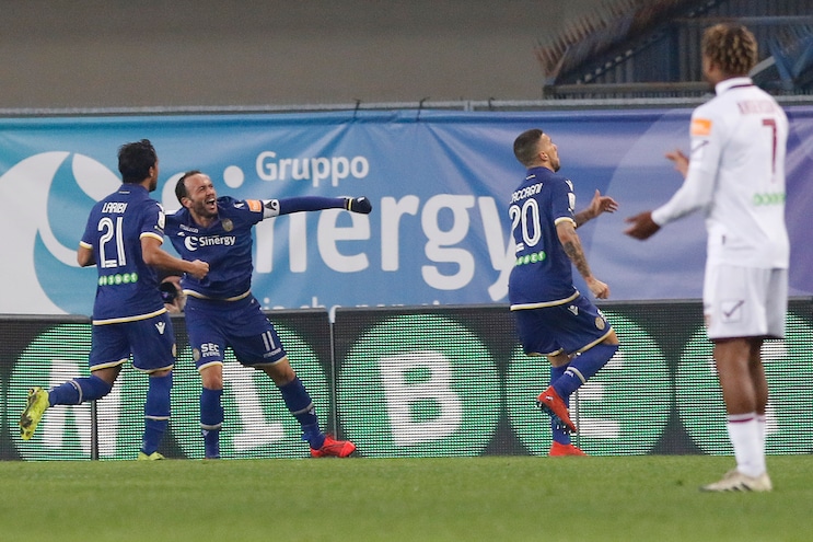 Serie B Verona-Salernitana, a Grosso basta Pazzini: è 1-0