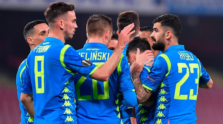 Napoli-Salisburgo 3-0: Milik e Fabian Ruiz show