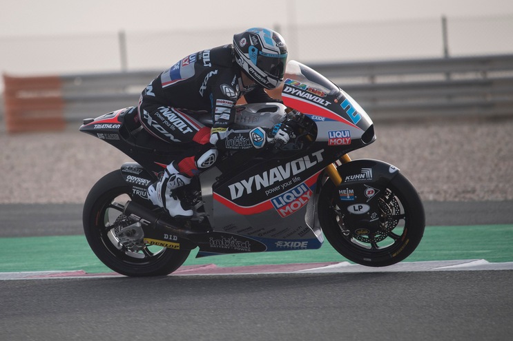 Moto2 Qatar, Schrotter va in pole position