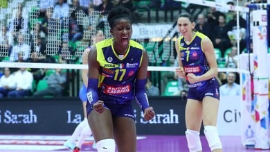 Conegliano senza problemi nel posticipo con Bergamo