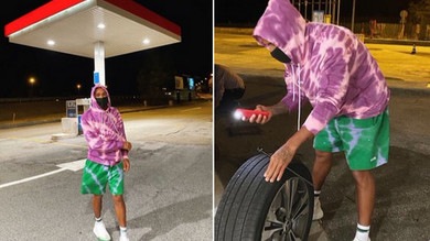 Hamilton tuttofare: il cambio di gomma è fai-da-te