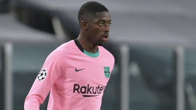 Dembélé ko, salta Barcellona-Juve