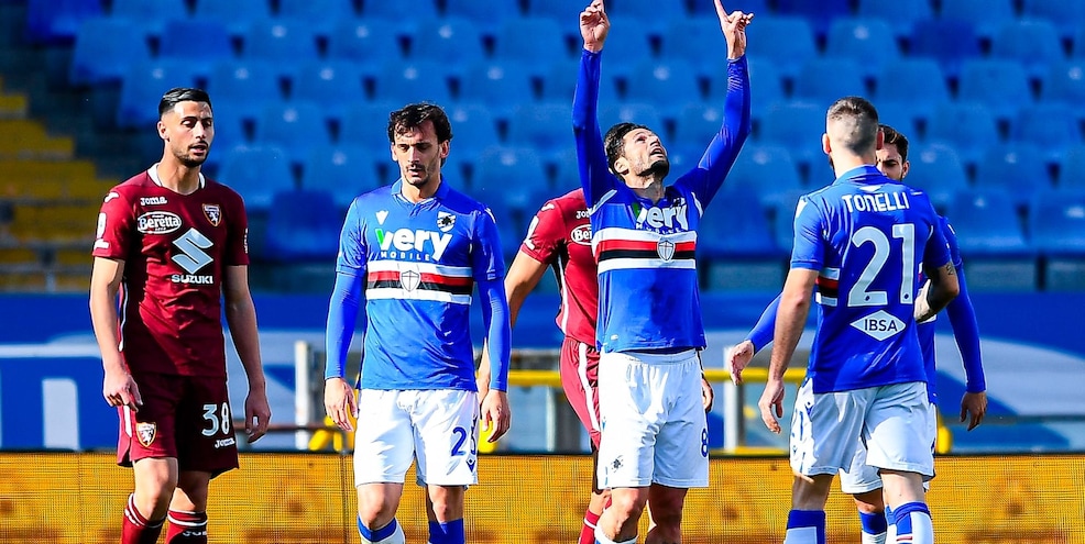 Samp-Toro 1-0: a Ranieri basta un gol di Candreva