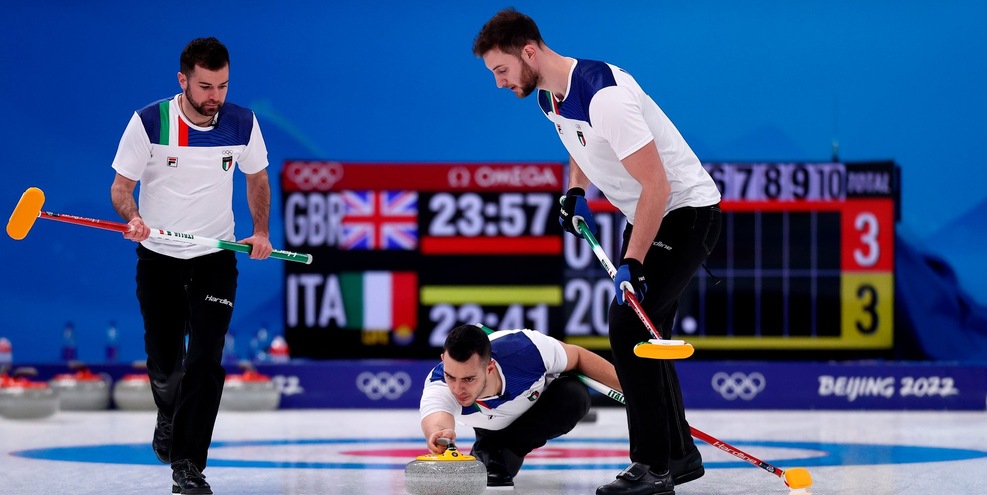 Pechino 2022, curling: nazionale maschile sconfitta all'esordio