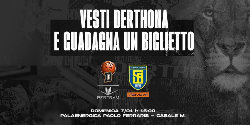 Vesti Derthona e guadagna un biglietto