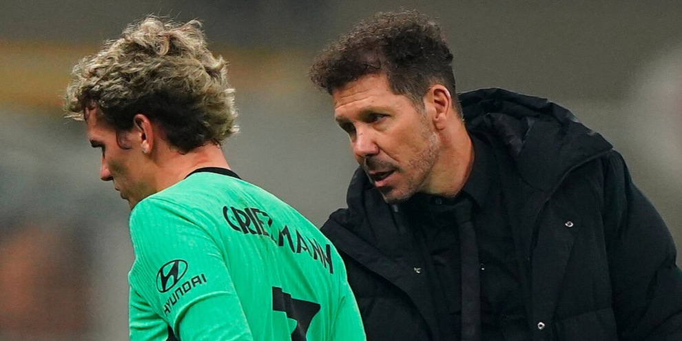 Simeone, ansia Griezmann per Atletico-Inter: "Non sappiamo quando tornerà"