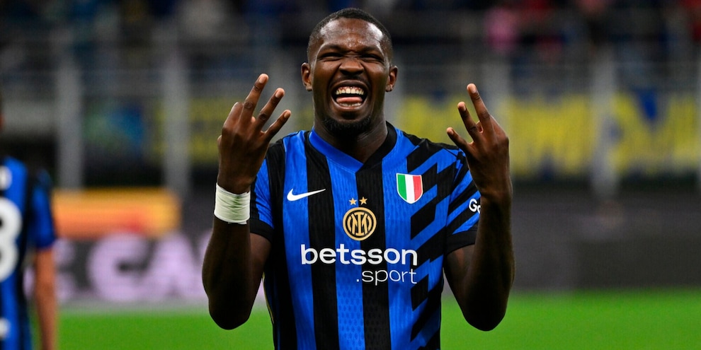 Inter col brivido, super Thuram: tripletta contro il Toro in 10. Ansia Zapata