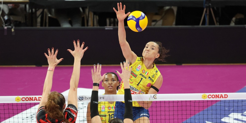 Conegliano senza problemi nell'anticipo di Perugia