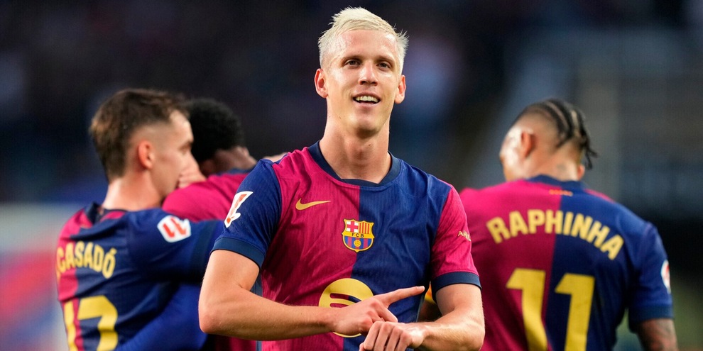 Dani Olmo show, tris Barcellona all'Espanyol. Vince anche l'Atletico