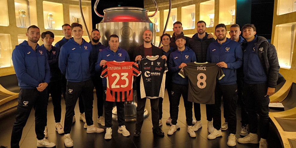 Cisterna nel museo del Milan Calcio