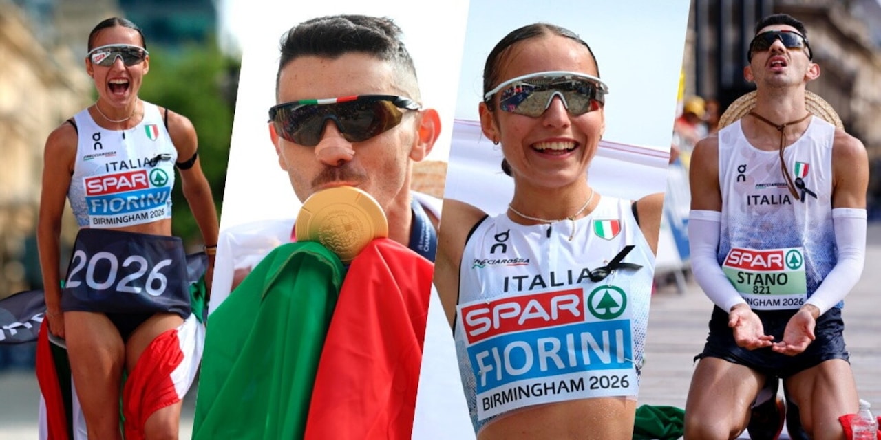 Stano e Fiorini da sogno: doppia medaglia d'oro per l'Italia agli Europei nella maratona di marcia!