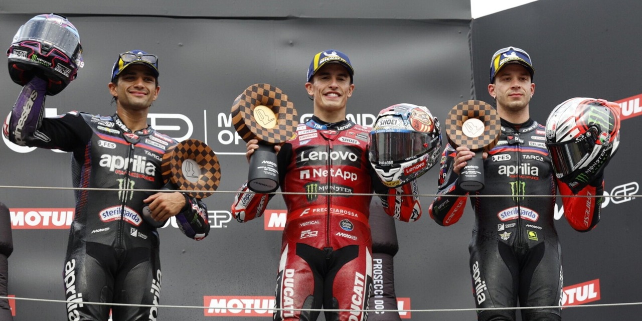 <p>Marquez trionfa a Motegi e accorcia su Martin: Bagnaia ottavo</p>