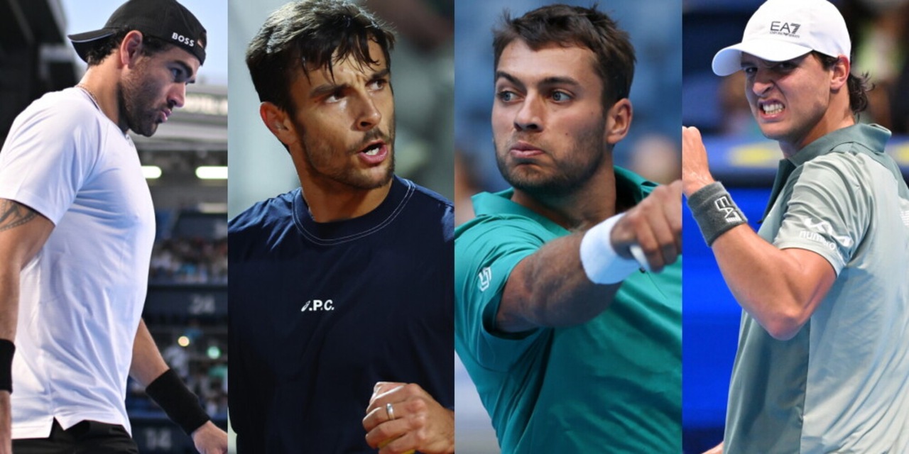 Sorteggio Shanghai: Berrettini e Cobolli nel quarto di Zverev, Musetti dalla parte di Djokovic
