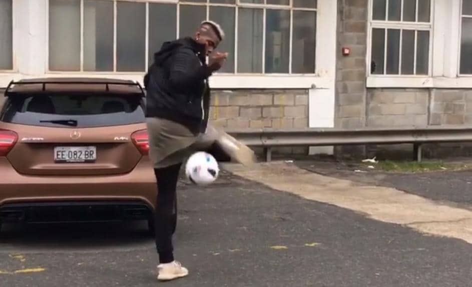 Juventus, il freestyle di Pogba