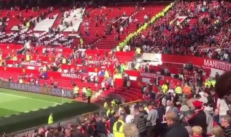 Old Trafford evacuato per allarme bomba: il momento dell'annuncio
