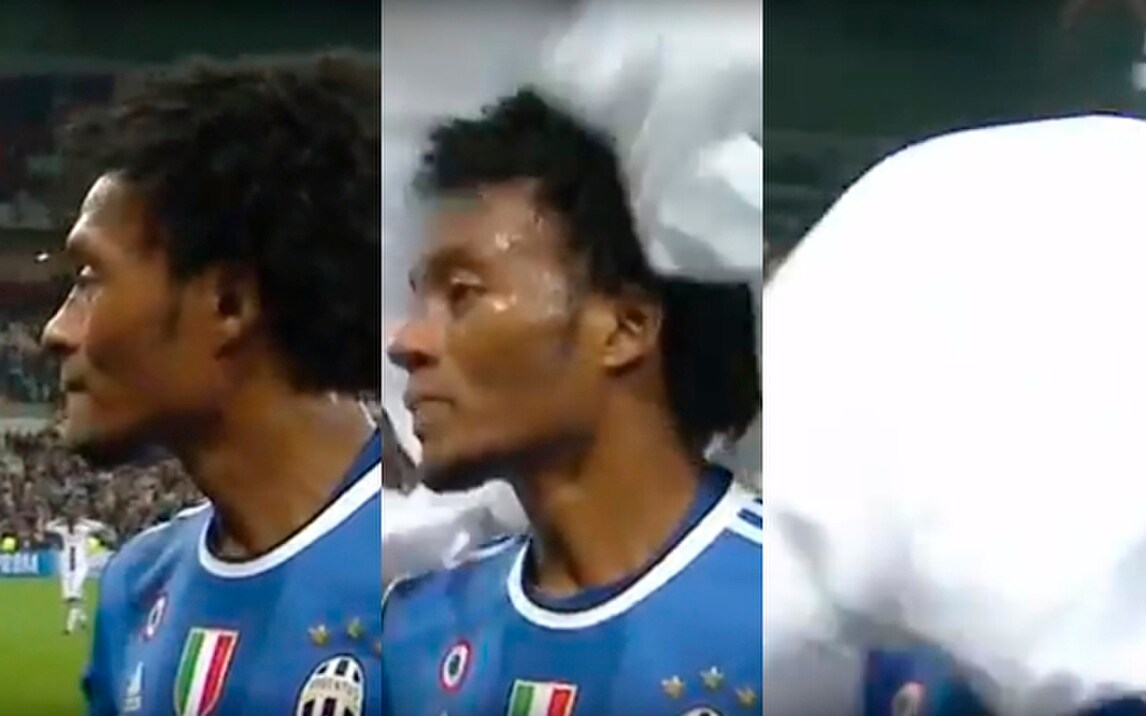 FOTO Lo scherzo in diretta tv a Cuadrado