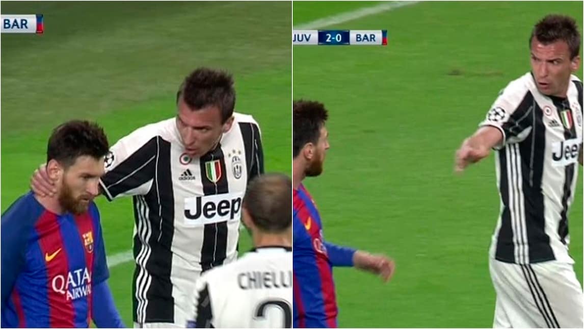 Juventus-Barcellona, scintille in campo tra Mandzukic e Messi!