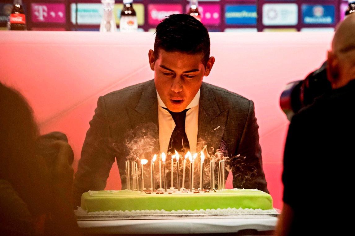 James Rodriguez, festa di compleanno con il Bayern Monaco