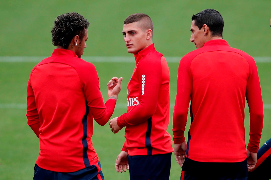 Verratti e Neymar, allenamento con il sorriso