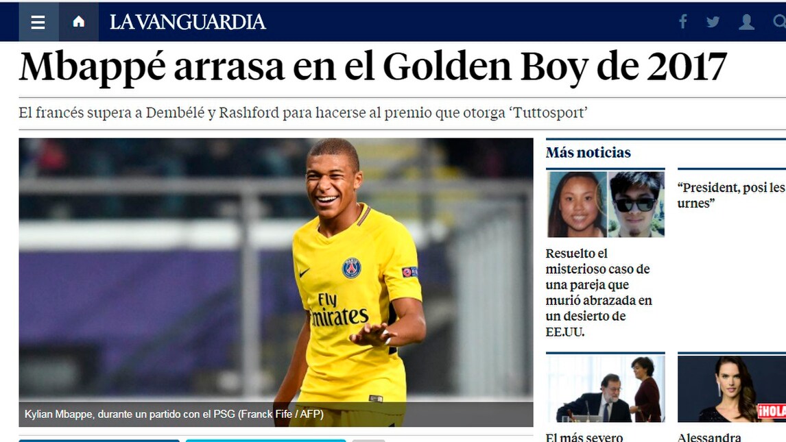 Golden Boy 17 A Mbappe La Notizia Sui Siti Internazionali Golden Boy 17 A Mbappe La Notizia Sui Siti Internazionali