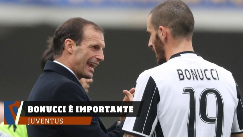Juve, Allegri commenta il ritorno di Bonucci