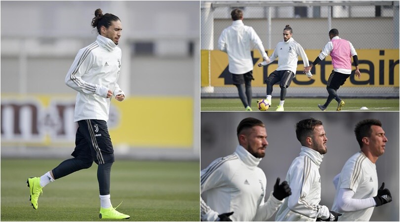 Juventus, Caceres scalda i motori