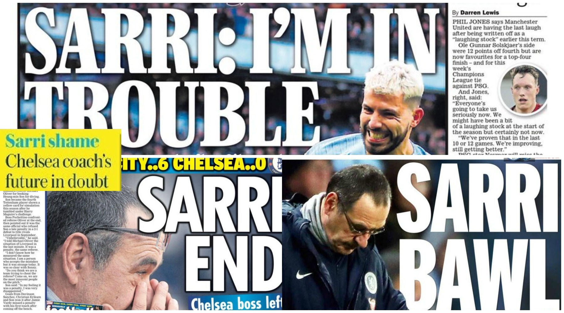 Chelsea, la stampa inglese contro Sarri: «Vergogna»