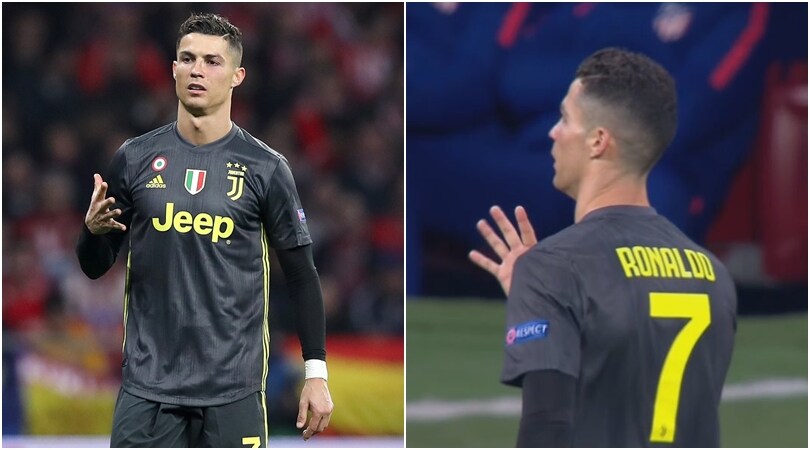 Ronaldo provoca i tifosi dell'Atletico: fa il "5" ricordando le Champions