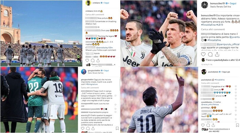 Juventus vincente sul Bologna, la Joya dei giocatori!