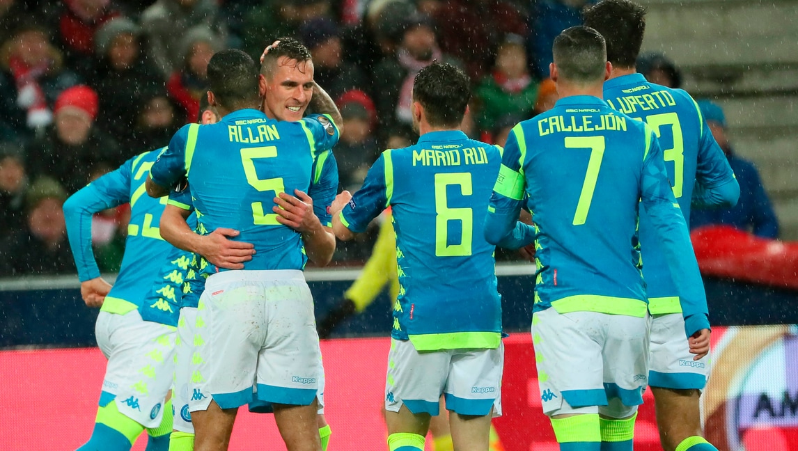 Europa League: Napoli ai quarti, sconfitta indolore a Salisburgo