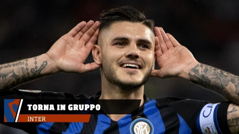 Inter, Icardi torna in gruppo