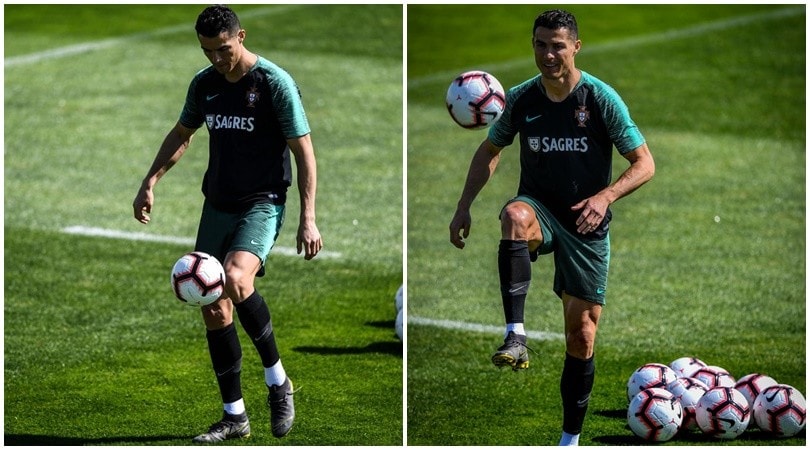 Portogallo: Cristiano Ronaldo scalda il piede in vista della Serbia
