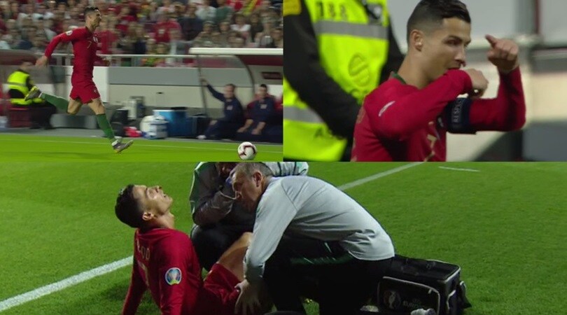 Portogallo, Ronaldo infortunato: chiede il cambio al 31'