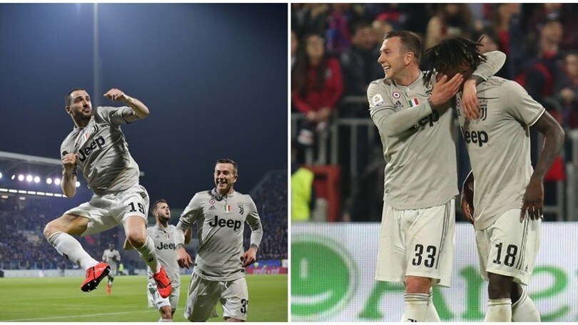 Juventus, ottavo Scudetto a un passo: Bonucci e Kean stendono il Cagliari