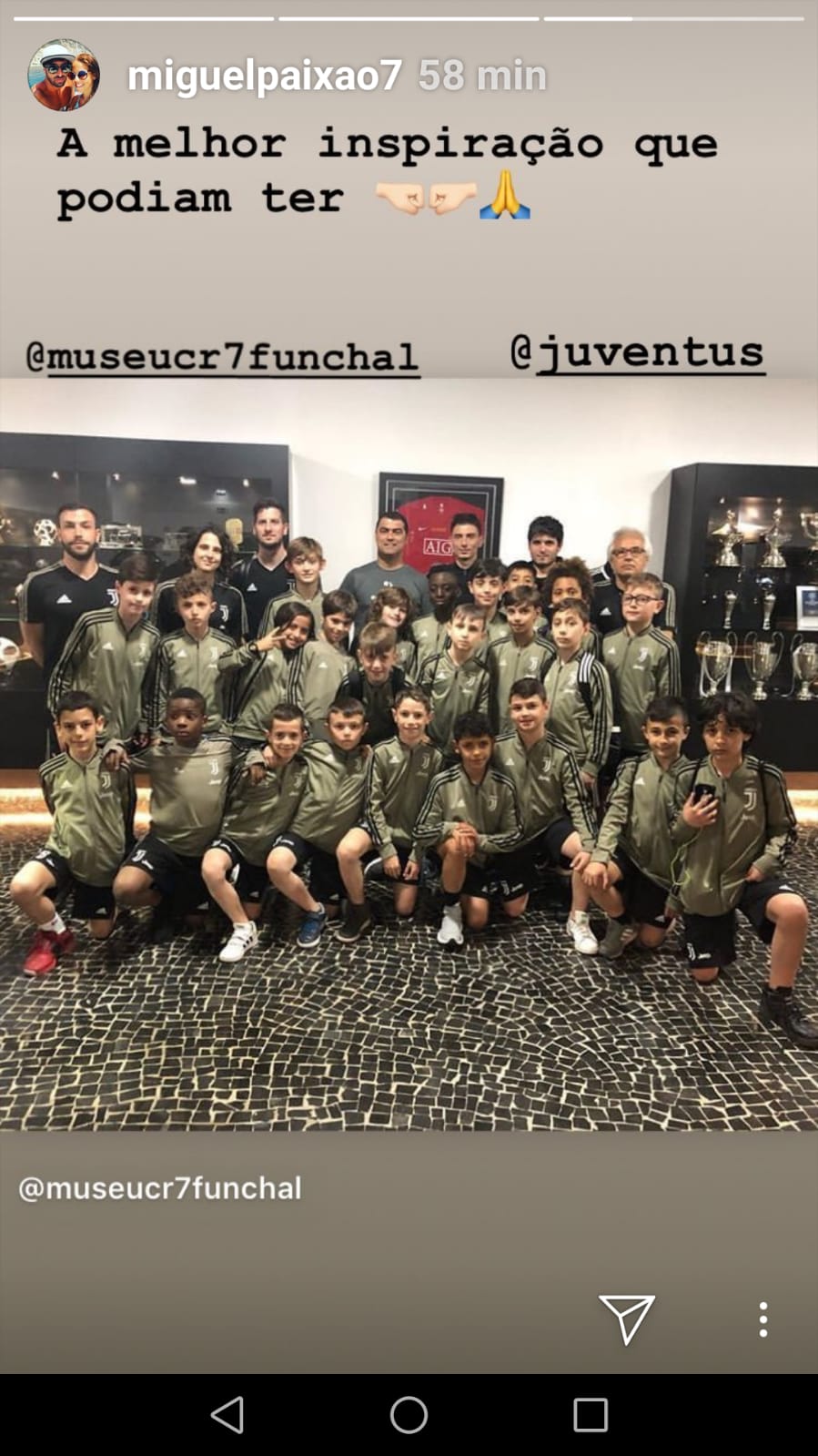 Cristiano Ronaldo jr porta la Juve a casa di... papà