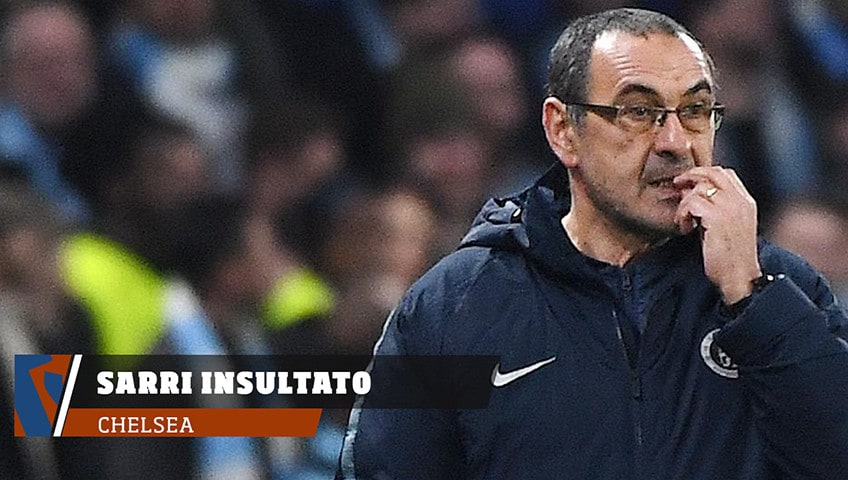 Chelsea, Sarri insultato dalla panchina del Burnley