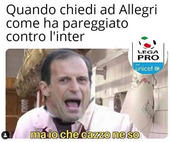 Inter-Juve, i social scatenati: «Non vincente mai»