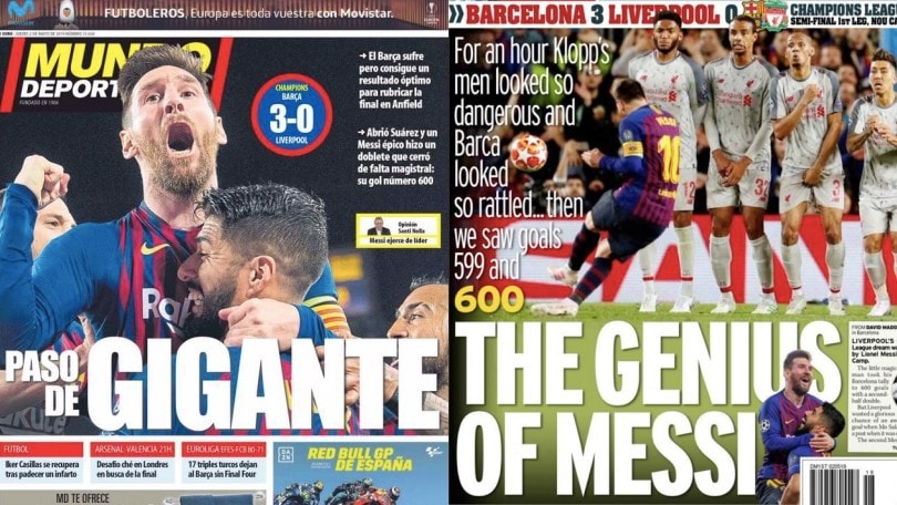 Messi stende il Liverpool: le reazioni della stampa estera