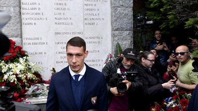 Belotti e i 31 nomi: commozione a Superga per il Grande Torino
