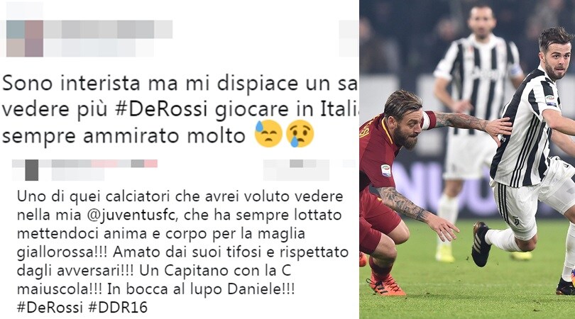 De Rossi lascia la Roma. L'omaggio dei tifosi delle altre squadre