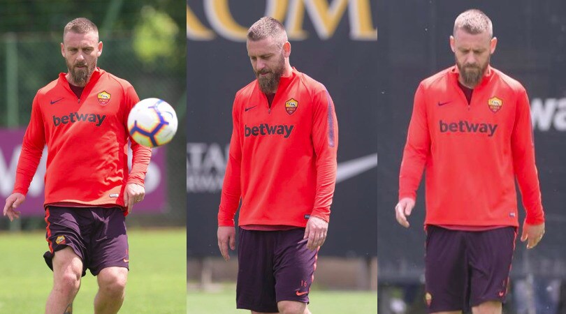 Roma, emozioni a Trigoria: ultimi allenamenti per De Rossi