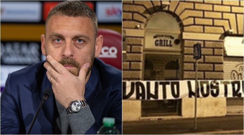 Roma, addio De Rossi: rabbia dei tifosi e striscioni contro la società